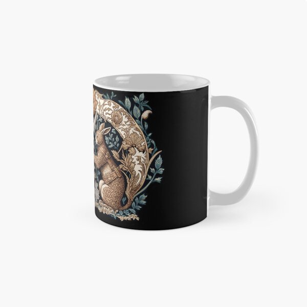Item preview, Medieval Bunny Warriors, William Morris style designed and sold by ebrawne.
