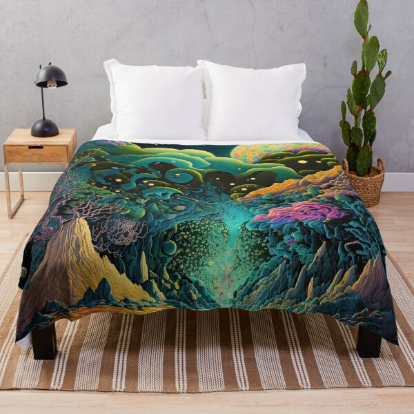 Item preview, Psychedelic Alien Landscape designed and sold by SeedDesign.