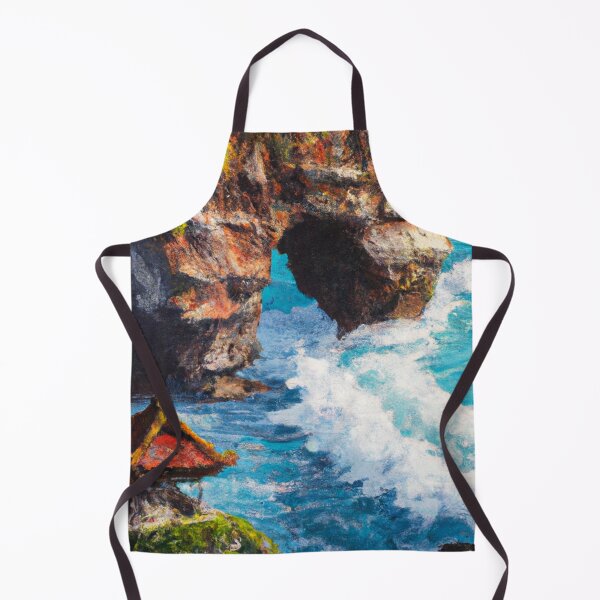 Item preview, 'Hindu Temple Near Sea' Bali is Love Design - Oil Painting designed and sold by Ridiculam Toga.