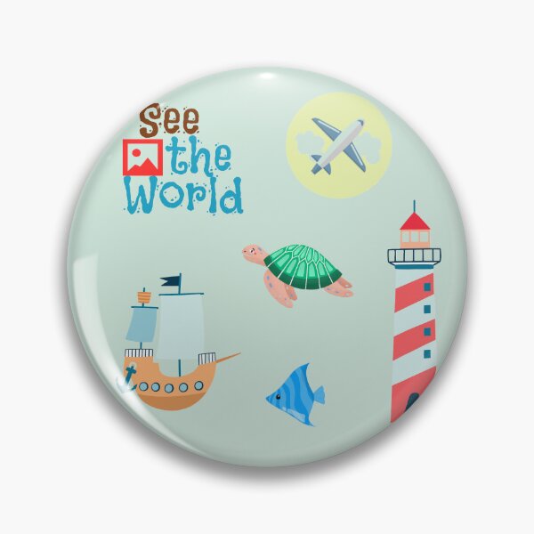 Item preview, See the World – Aesthetic Travel Stickers – Travel Design designed and sold by GalleryNora.
