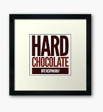 Hard Chocolate Bite Responsibly Framed Print