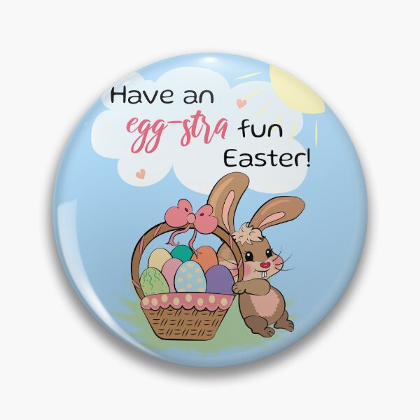 Item preview, Have an egg-stra fun Easter! - Funny Easter Bunny with pun designed and sold by HajnalkArt.