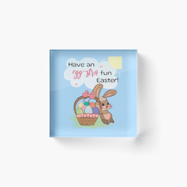 Item preview, Have an egg-stra fun Easter! - Funny Easter Bunny with pun designed and sold by HajnalkArt.