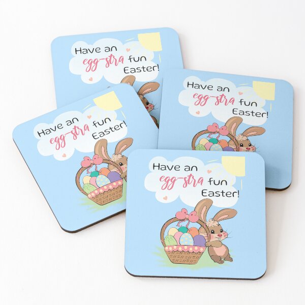 Item preview, Have an egg-stra fun Easter! - Funny Easter Bunny with pun designed and sold by HajnalkArt.