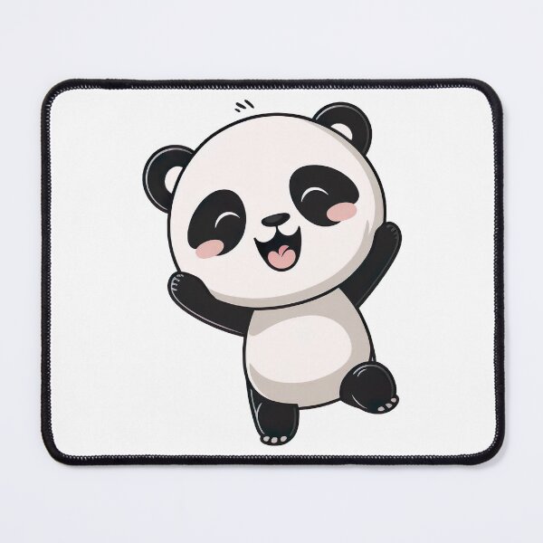 Artikelvorschau, Niedliche Panda Kawaii Chibi handgezeichnete Illustration entworfen und verkauft von Cutepix.