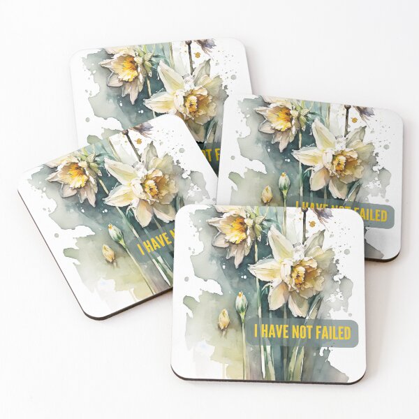 Item preview, I Have Not Failed Quote Quotes Illustration Flowers designed and sold by ArtfulAmbitions.