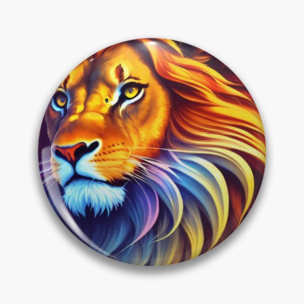 Artikelvorschau, Splash multicolored art a lion head. entworfen und verkauft von IuriiVlasenko.
