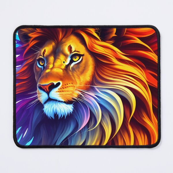 Artikelvorschau, Splash multicolored art a lion head. entworfen und verkauft von IuriiVlasenko.