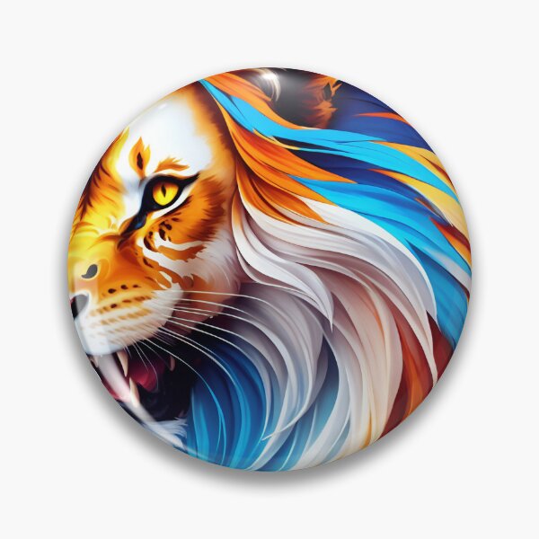 Artikelvorschau, Splash multicolored art a lion head. entworfen und verkauft von IuriiVlasenko.