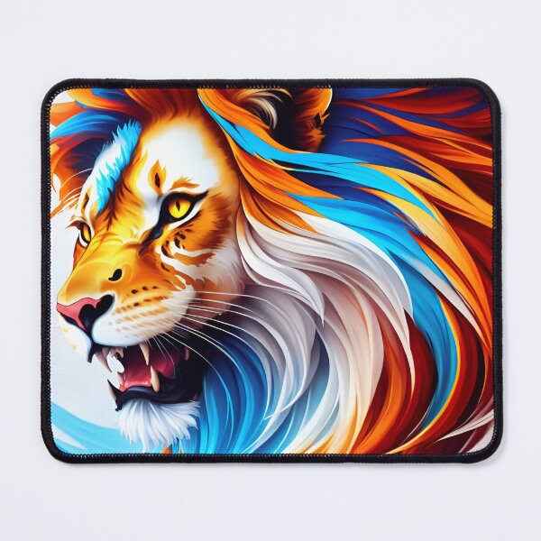 Artikelvorschau, Splash multicolored art a lion head. entworfen und verkauft von IuriiVlasenko.