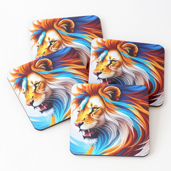 Item preview, Splash multicolored art a lion head. designed and sold by IuriiVlasenko.