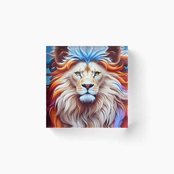 Aperçu de l'œuvre Splash multicolored art a lion head. créée et vendue par IuriiVlasenko.