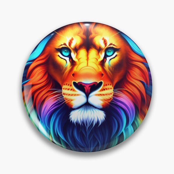 Artikelvorschau, Splash multicolored art a lion head. entworfen und verkauft von IuriiVlasenko.
