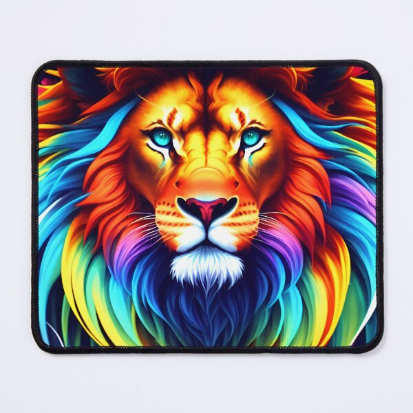 Artikelvorschau, Splash multicolored art a lion head. entworfen und verkauft von IuriiVlasenko.