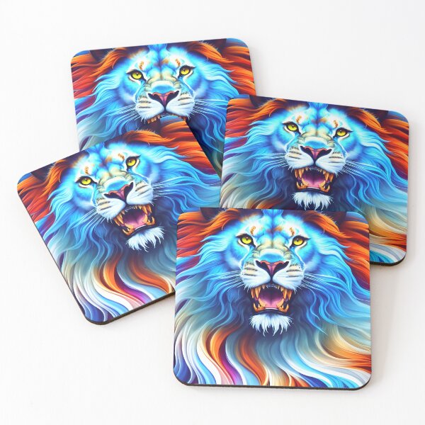Item preview, Splash multicolored art a lion head. designed and sold by IuriiVlasenko.