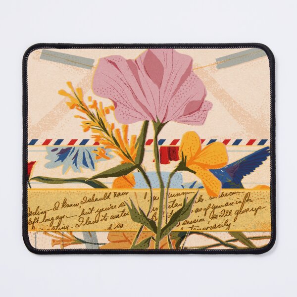 Item preview, Vintage collage of letters and flowers designed and sold by HalcyonFairy.