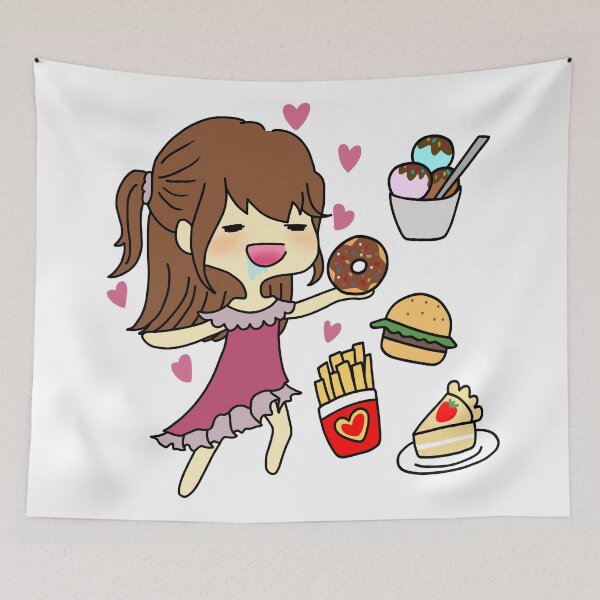 Item preview, Yumi Foodie white designed and sold by UgaMaru.