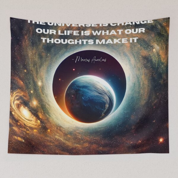 Item preview, stoicism motivation Universe is Change  designed and sold by Pixel-Muse.