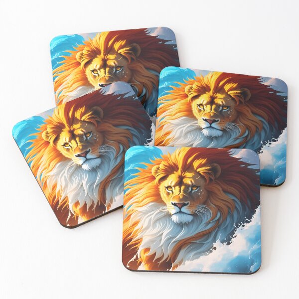 Item preview, Splash multicolored art a lion head. designed and sold by IuriiVlasenko.
