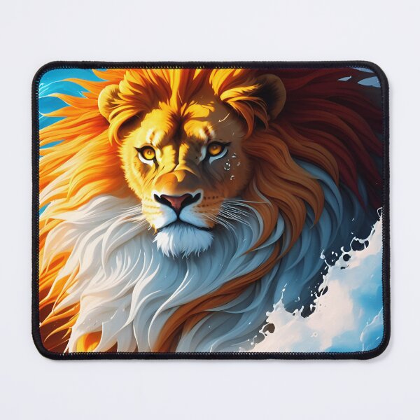 Artikelvorschau, Splash multicolored art a lion head. entworfen und verkauft von IuriiVlasenko.