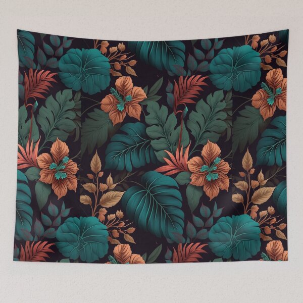 Item preview, Leaf and Flower print designed and sold by Wear D' Art.