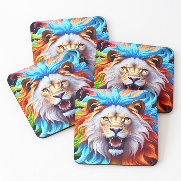 Item preview, Splash multicolored art a lion head. designed and sold by IuriiVlasenko.
