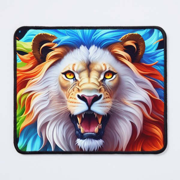 Artikelvorschau, Splash multicolored art a lion head. entworfen und verkauft von IuriiVlasenko.