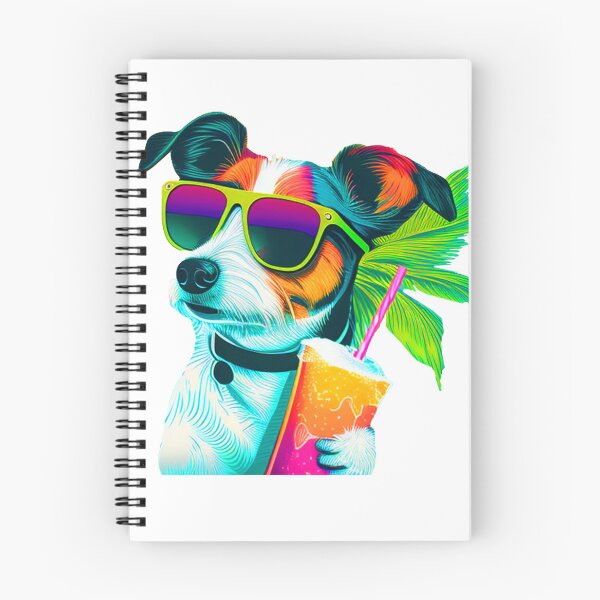 Item preview, Funny Jack Russel Terrier Design Sticker Dog Tropical Summer Vacay Mode Vacation designed and sold by reddrive88.