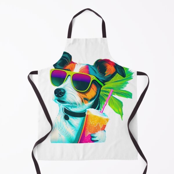 Item preview, Funny Jack Russel Terrier Design Sticker Dog Tropical Summer Vacay Mode Vacation designed and sold by reddrive88.