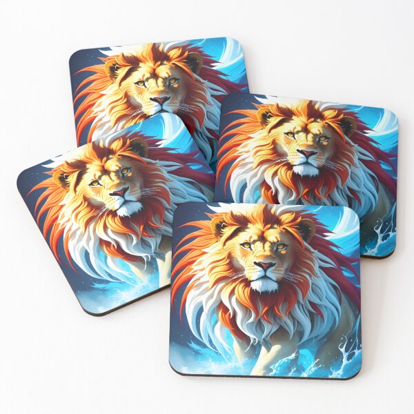 Item preview, Splash multicolored art a lion head. designed and sold by IuriiVlasenko.