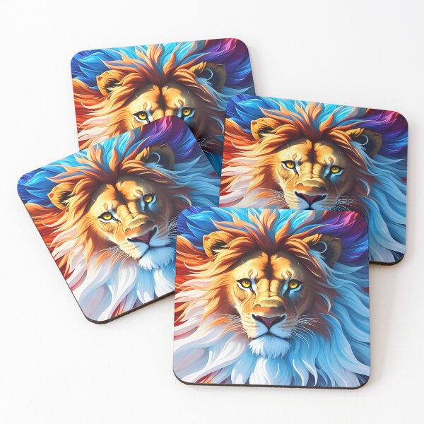 Item preview, Splash multicolored art a lion head. designed and sold by IuriiVlasenko.