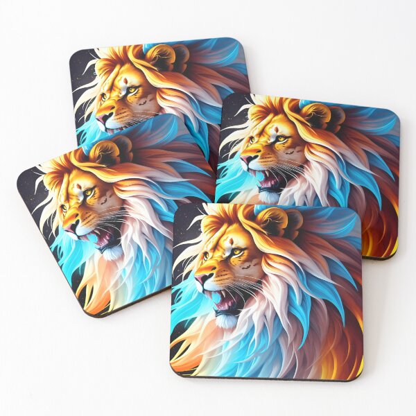 Item preview, Splash multicolored art a lion head. designed and sold by IuriiVlasenko.