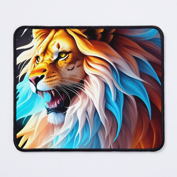 Artikelvorschau, Splash multicolored art a lion head. entworfen und verkauft von IuriiVlasenko.