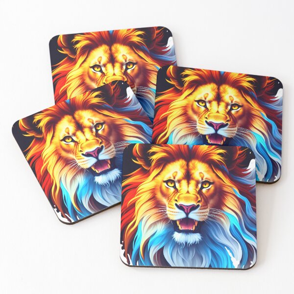 Item preview, Splash multicolored art a lion head. designed and sold by IuriiVlasenko.