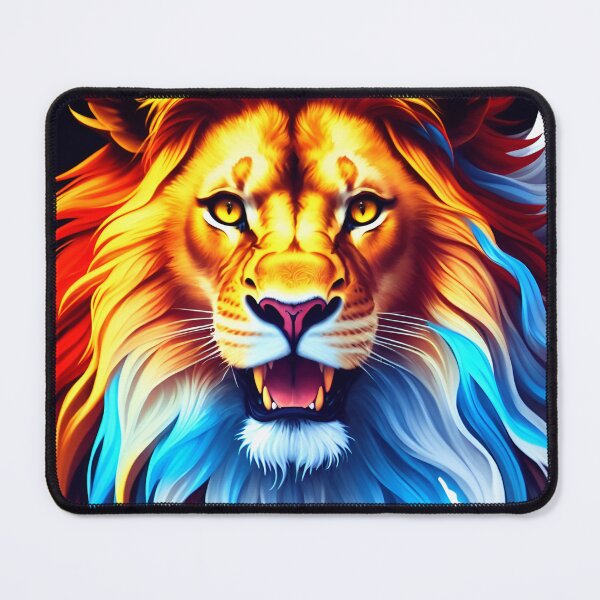 Artikelvorschau, Splash multicolored art a lion head. entworfen und verkauft von IuriiVlasenko.