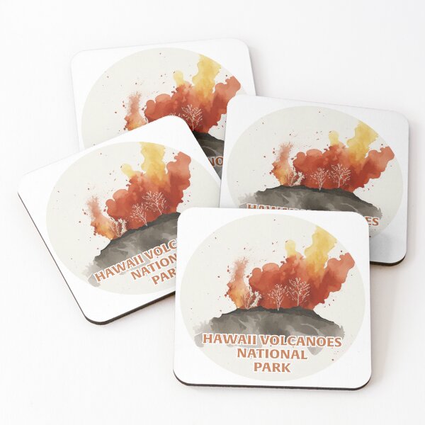 Item preview, Hawaii Volcanoes National Park Boho Watercolor Circle designed and sold by PikoApparel.