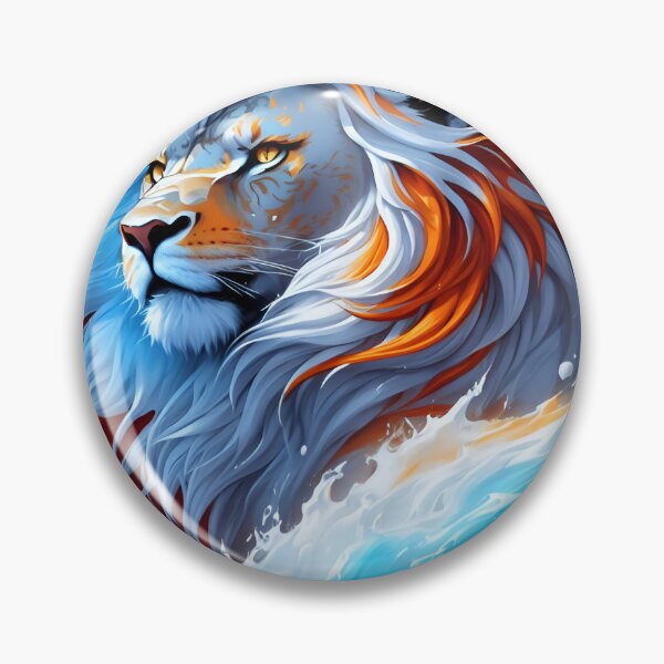 Artikelvorschau, Splash multicolored art a lion head. entworfen und verkauft von IuriiVlasenko.