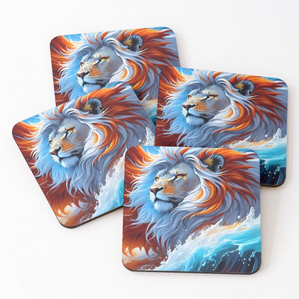 Item preview, Splash multicolored art a lion head. designed and sold by IuriiVlasenko.