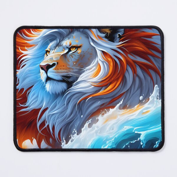 Artikelvorschau, Splash multicolored art a lion head. entworfen und verkauft von IuriiVlasenko.