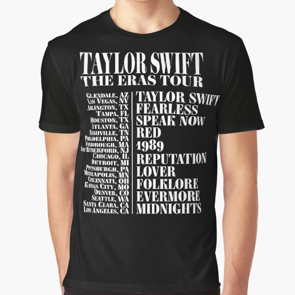 Taylor Eras Tour Shirt Inspired Shot Glass Set of Two: Engraved