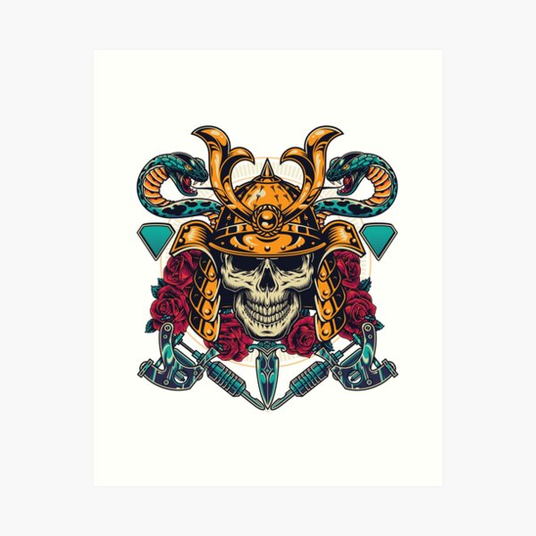 Samurai Tattoo Art Prints for Sale