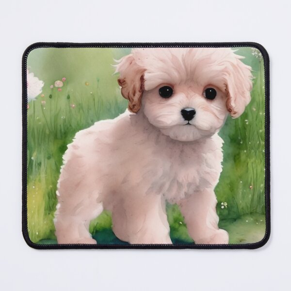 Item preview, Cute Maltipoo Puppy Art 4 designed and sold by cutiepeaupies.