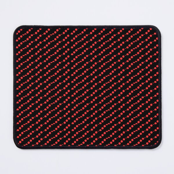 Item preview, Neon Red diagonal dotted design on black long horizontal stripe. Danger and caution warning tape. designed and sold by Giree07.