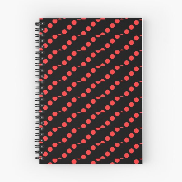 Item preview, Neon Red diagonal dotted design on black long horizontal stripe. Danger and caution warning tape. designed and sold by Giree07.