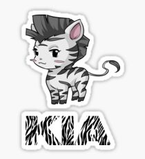 Zebra Kia Sticker