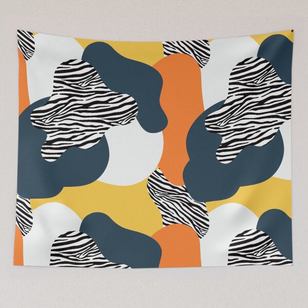 Item preview, Zebra blobs pattern III designed and sold by OddlyInk.
