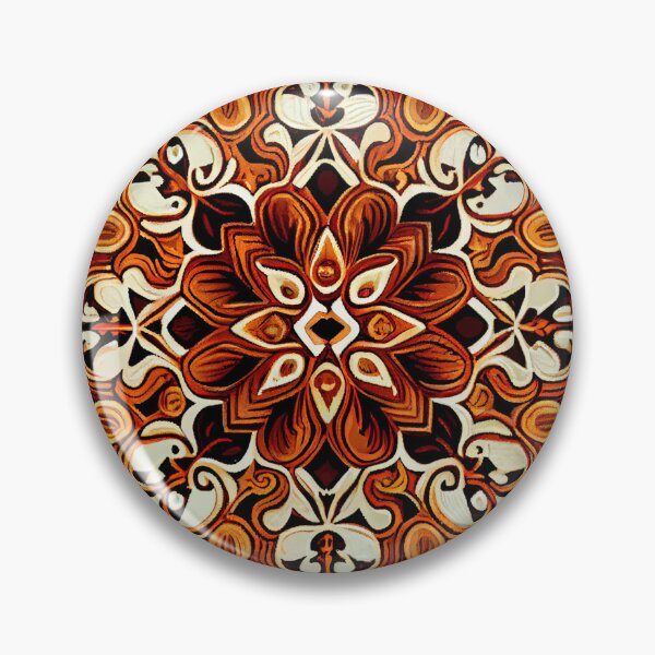 Artikelvorschau, Brown Brilliant New Mediterranean Pattern Digital Painting entworfen und verkauft von CodeAndColors.
