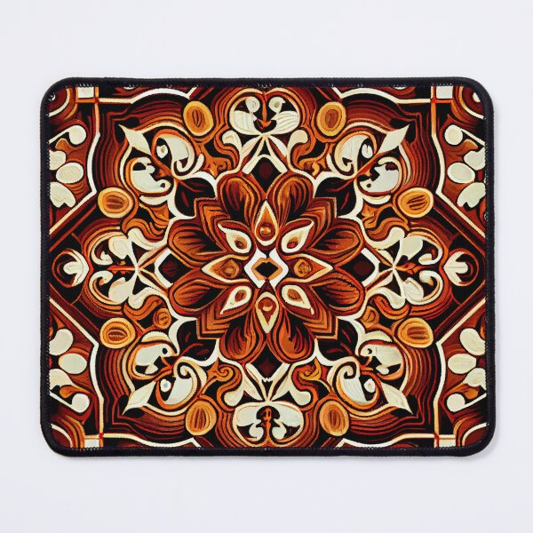 Item preview, Brown Brilliant New Mediterranean Pattern Digital Painting designed and sold by CodeAndColors.