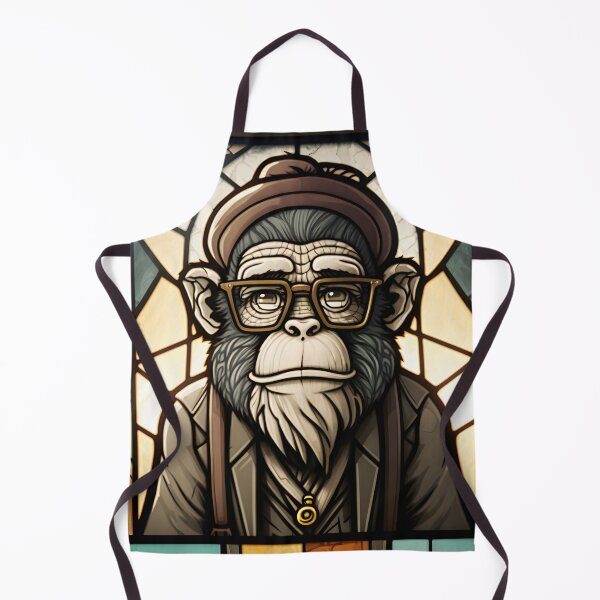 Item preview, Wise Monkey - Stained Glass designed and sold by AgitProPrints.
