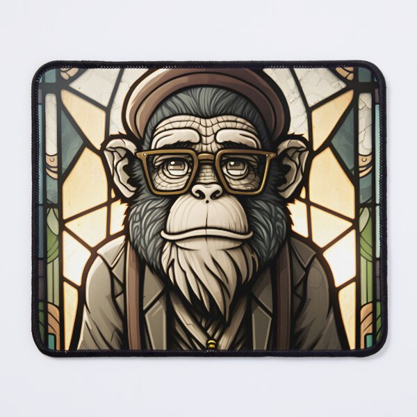 Item preview, Wise Monkey - Stained Glass designed and sold by AgitProPrints.